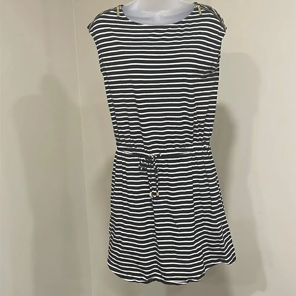 NWOT Michael Kors Striped Dress with elastic waist.  Size S small 4/6